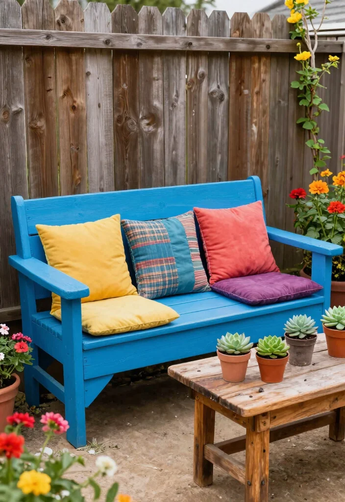 10 Backyard Decoration Ideas to Instantly Refresh Outdoor Spaces 1. Upcycled Furniture for a Unique Touch 0