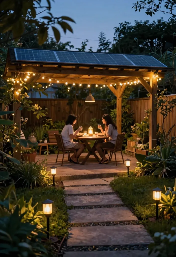 10 Backyard Decoration Ideas to Instantly Refresh Outdoor Spaces 2. Eco Friendly Garden Lighting 0