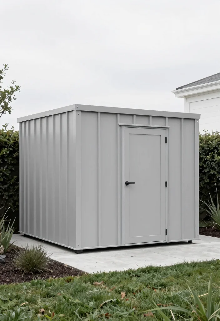 10 Backyard Shed Ideas That Add Storage and Style 50 10 Backyard Shed Ideas for Storage and Visual Interest 10. Minimalist Shed Design 0