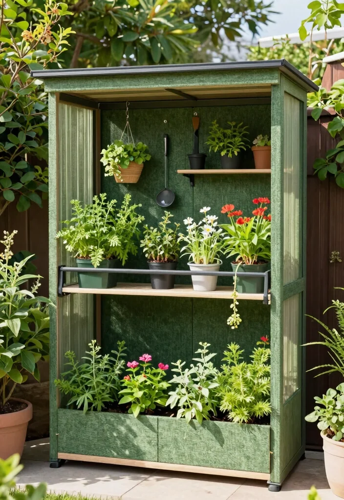 10 Backyard Shed Ideas That Add Storage and Style 13 10 Backyard Shed Ideas for Storage and Visual Interest 3. Vertical Garden Shed 0