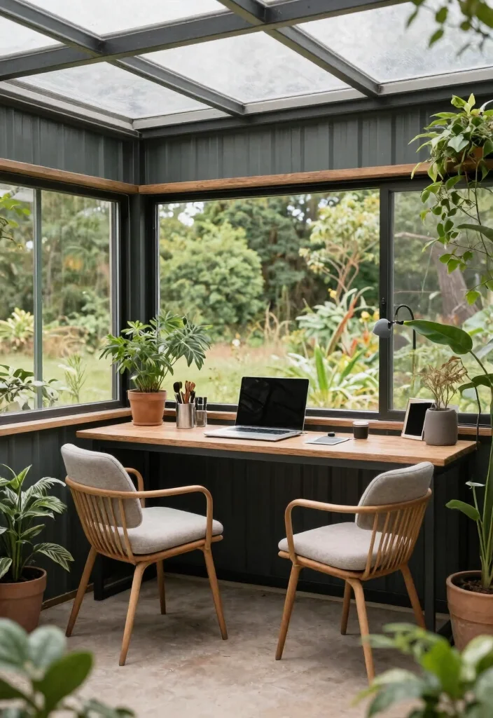 10 Backyard Shed Ideas That Add Storage and Style 49 10 Backyard Shed Ideas for Storage and Visual Interest 9. Shed with Outdoor Workspace 0