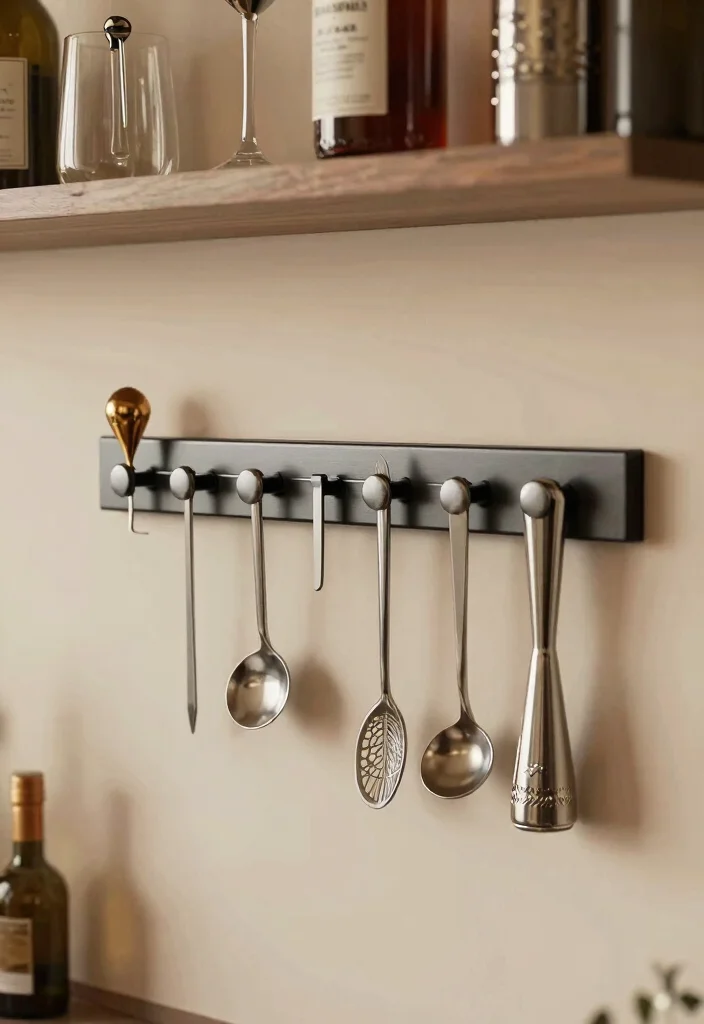 10 Bar Organization Ideas for Home Entertaining 7. Magnetic Strips for Tools 0