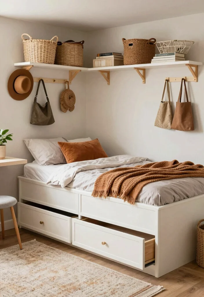 10 Basement Bedroom Ideas on a Budget That Still Feel Cozy 2. Creative Storage Solutions 0