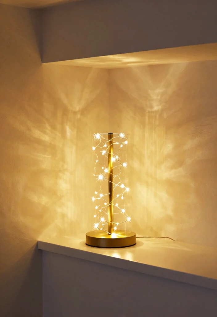 10 Basement Half Wall Ledge Ideas for Function and Display 10. Stylish Lighting 0