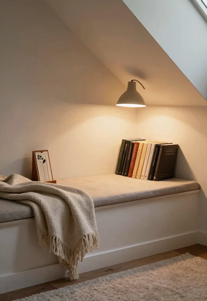 10 Basement Half Wall Ledge Ideas for Function and Display 4. Cozy Reading Nook 0