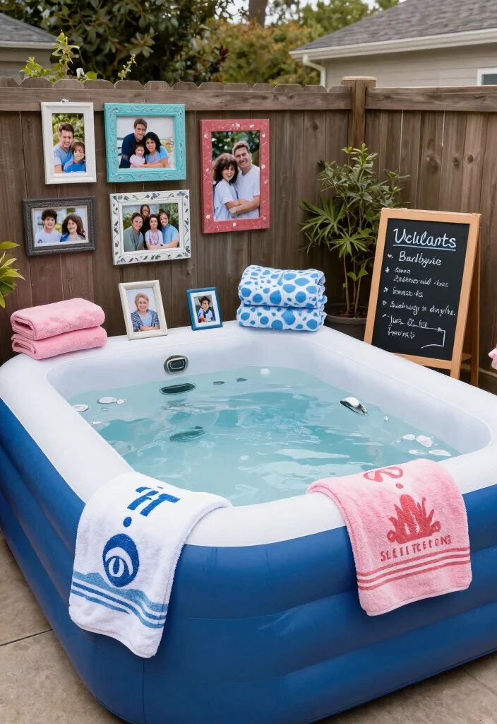 10 Blow Up Hot Tub Backyard Ideas for Budget Friendly Relaxation 10. Personalized Touches 0
