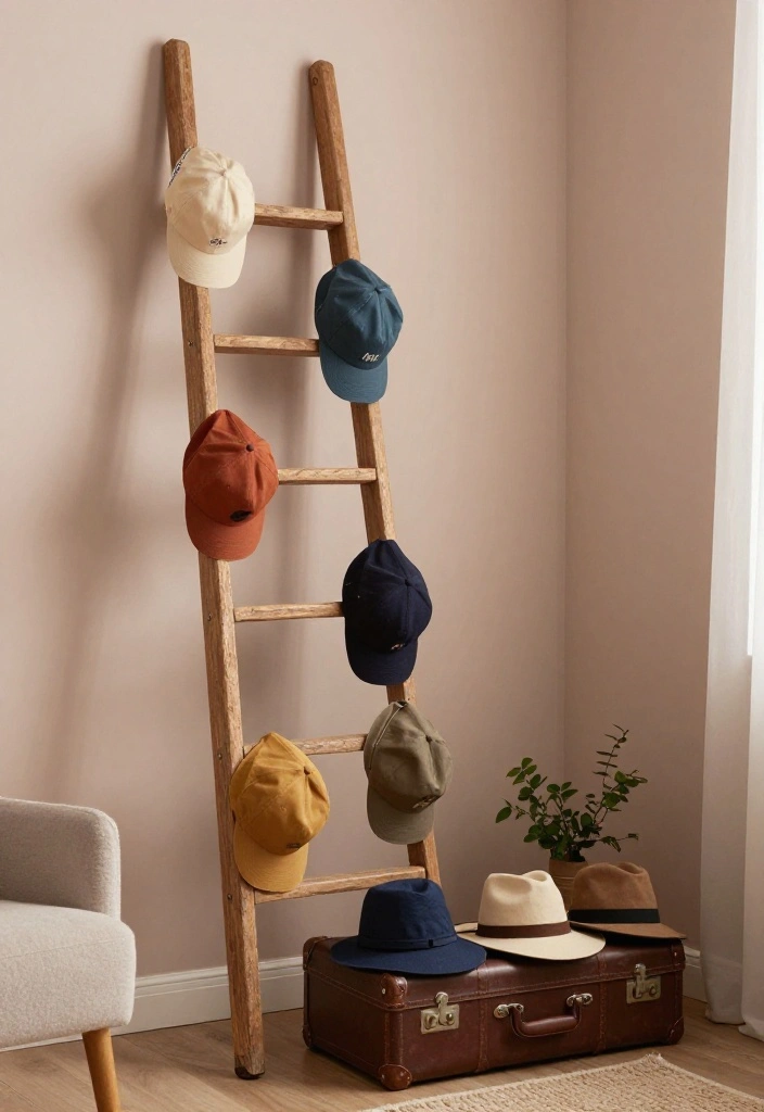 10 Cap Organization Ideas for Closets and Bedrooms 3. Repurposed Furniture 0