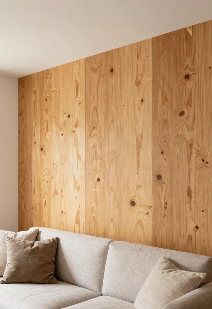 10 Cheap Basement Wall Ideas for Budget Remodels 8. Create an Accent Wall with Plywood 0