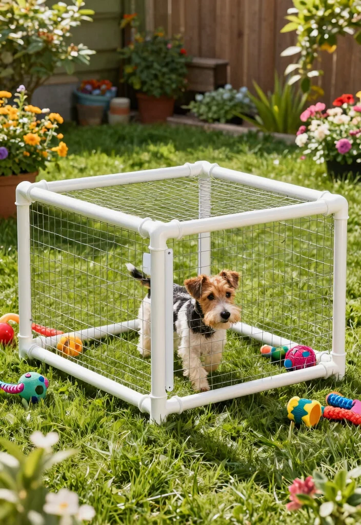 10 Cheap Dog Run Ideas for Backyards That Are Easy to Build and Safe 15 10 Cheap Dog Run Ideas for Backyards That Are Safe and Easy to Build 5. PVC Pipe Dog Run 0