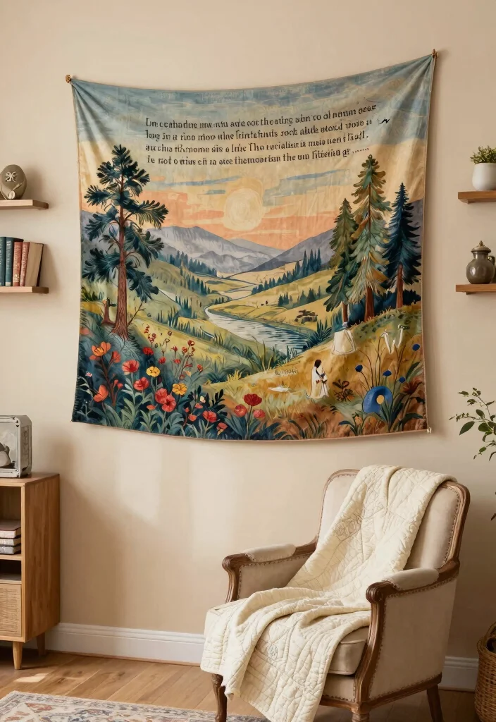 10 Christian Wall Decor Ideas for Faith Inspired Homes 10. Faith Based Textile Art 0