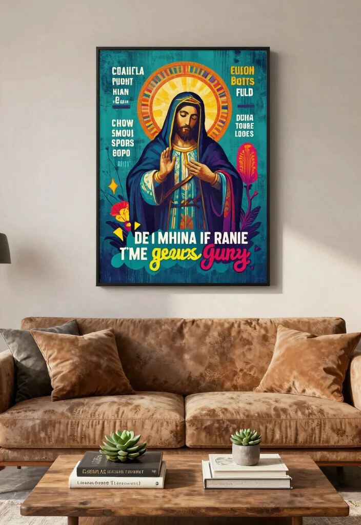 10 Christian Wall Decor Ideas for Faith Inspired Homes 7. Religious Quotes on Canvas 0