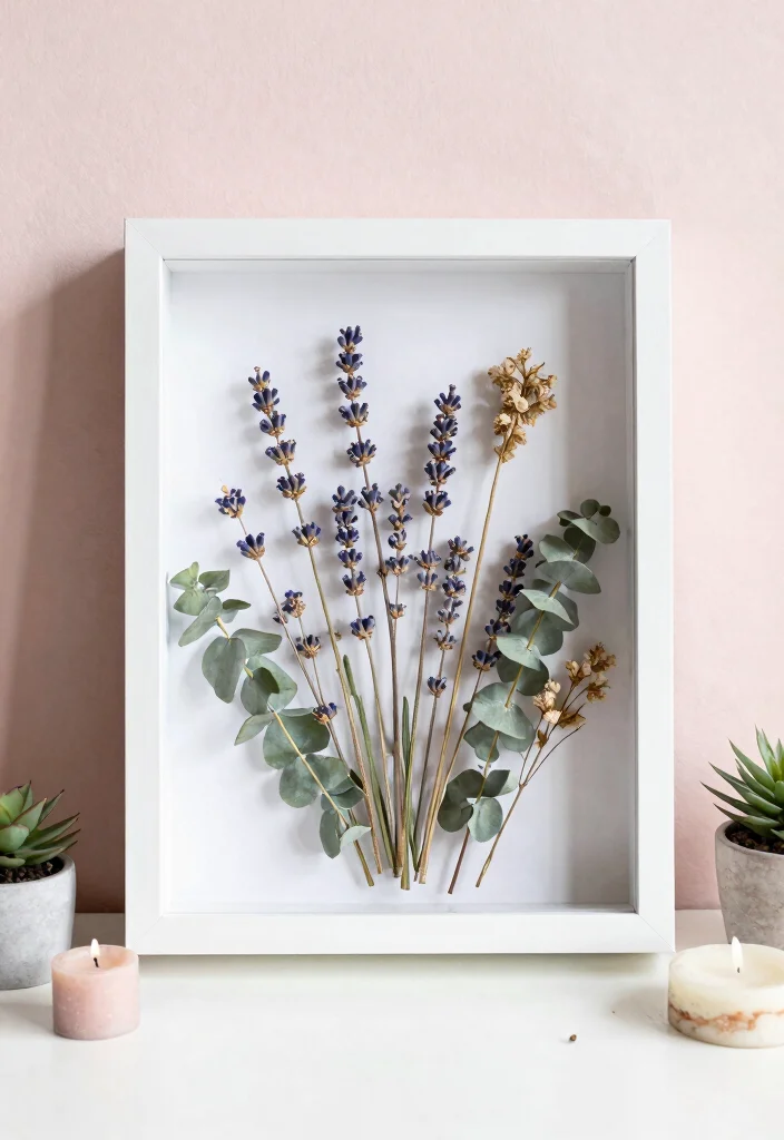 10 DIY Room Wall Decor Ideas with Handmade Touch 4. Dried Flower Arrangements 0
