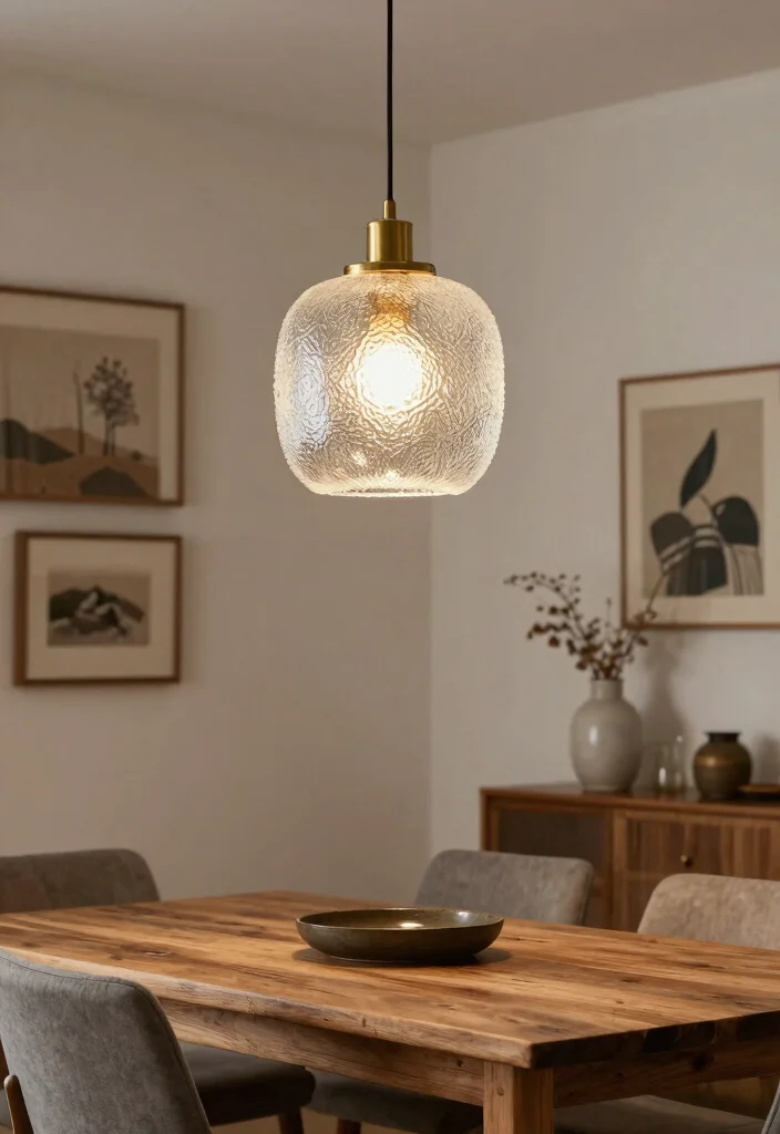 10 Dining Table Wall Decor Ideas for Balanced Layouts 6. Statement Lighting Fixtures 0