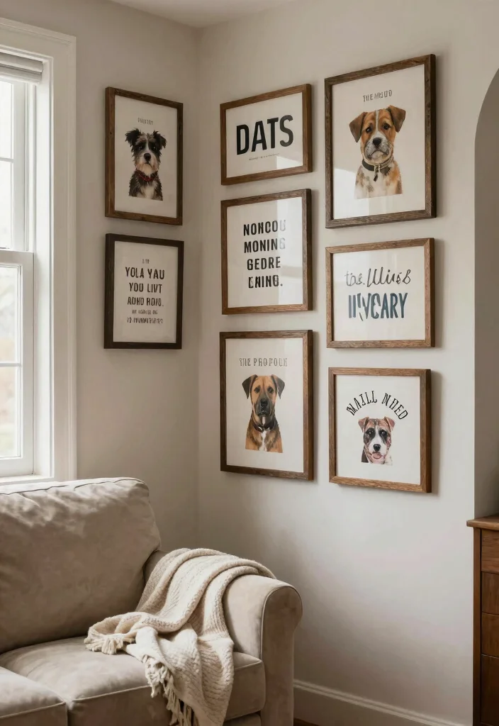 10 Dog Wall Decor Ideas for Pet Lovers 6. Dog Quote Art 0