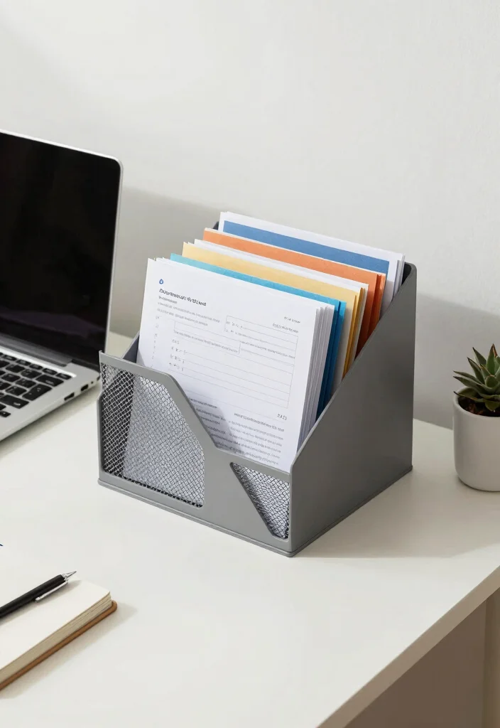 10 Dollar Tree Desk Organization Ideas with a Clean Look 60 10 Dollar Tree Desk Organization Ideas That Look Clean 10. Simple File Organizers 0