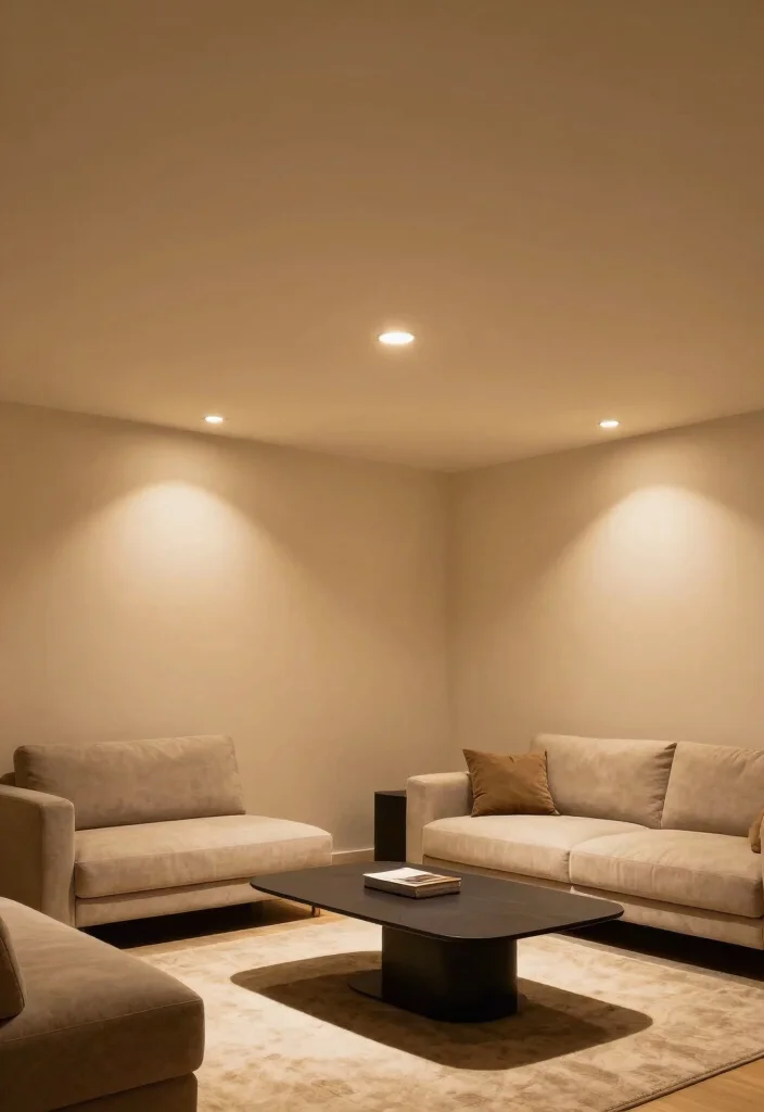 10 Low Basement Ceiling Ideas That Reduce the Closed In Feel 3. Install Recessed Lighting 0