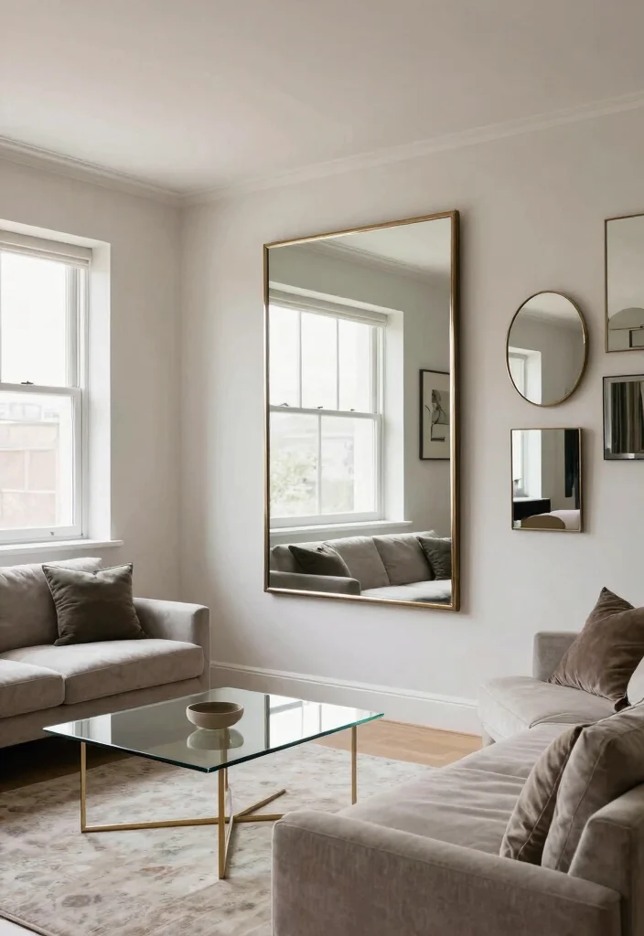 10 Low Basement Ceiling Ideas That Reduce the Closed In Feel 5. Incorporate Mirrors for Depth 0