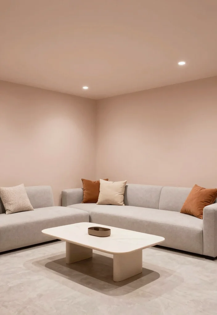 10 Low Basement Ceiling Ideas That Reduce the Closed In Feel 8. Keep Furniture Low and Minimal 0
