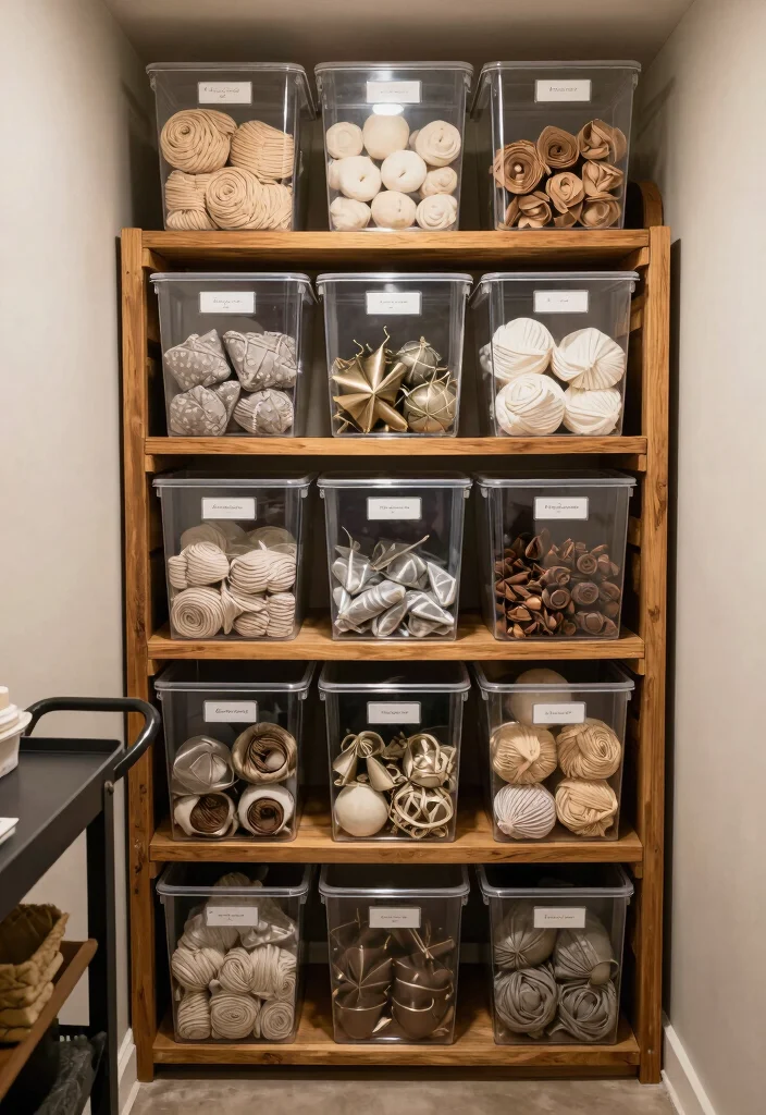 10 Narrow Basement Ideas to Maximize Every Inch 60 10 Narrow Basement Ideas That Use Every Inch Well 10. Seasonal Decor Storage 0