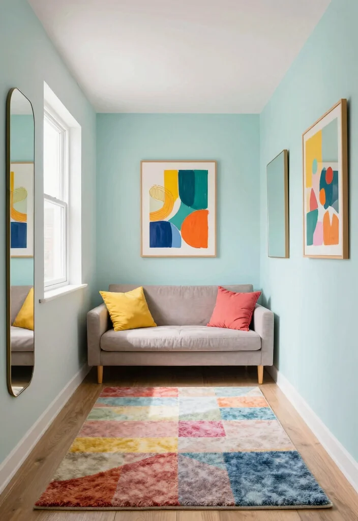 10 Narrow Basement Ideas to Maximize Every Inch 14 10 Narrow Basement Ideas That Use Every Inch Well 4. Brighten Up with Color 0