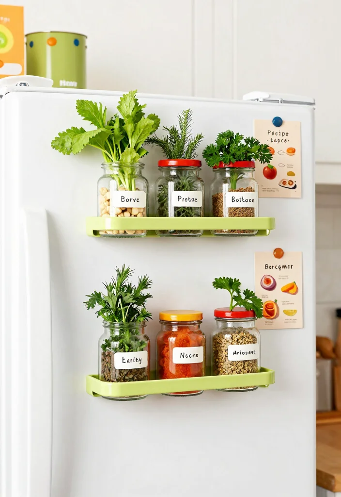 10 Recipe Organization Ideas for Home Cooks 3. Magnetic Spice Rack 0