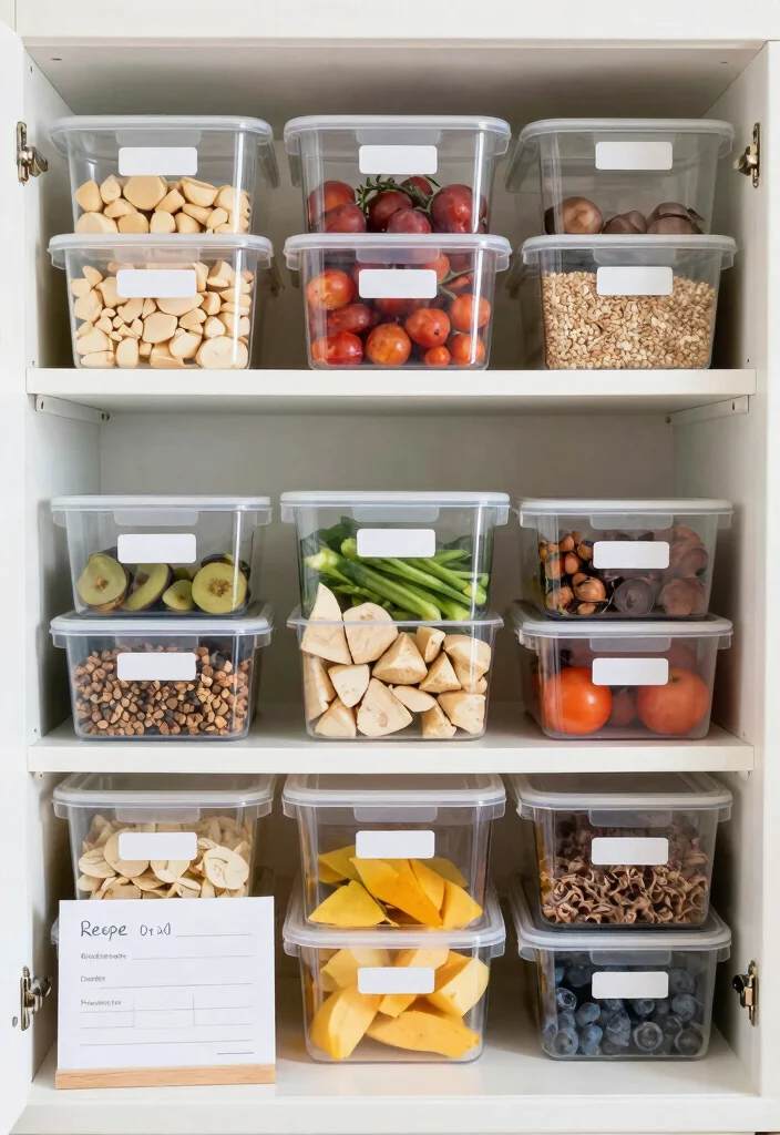 10 Recipe Organization Ideas for Home Cooks 7. Clear Plastic Containers 0