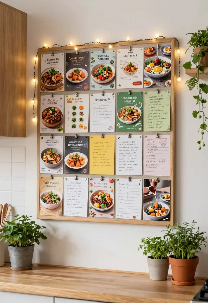 10 Recipe Organization Ideas for Home Cooks 8. Culinary Inspiration Board 0