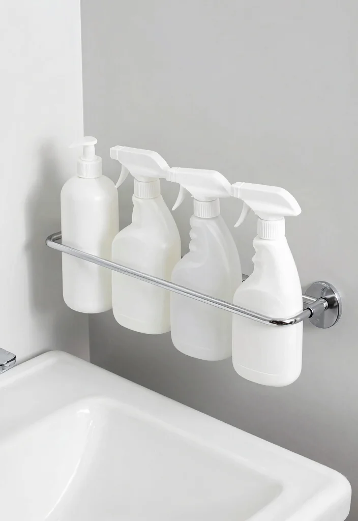 10 Restroom Organization Ideas for Small Bathrooms 9. Tension Rods for Additional Storage 0