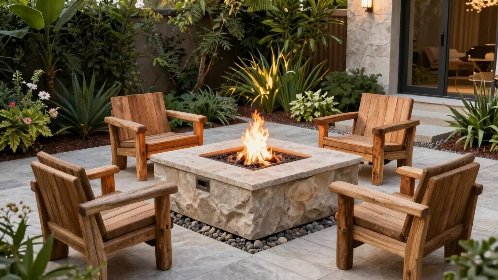 10 Square Fire Pit Backyard Ideas for Clean Modern Layouts