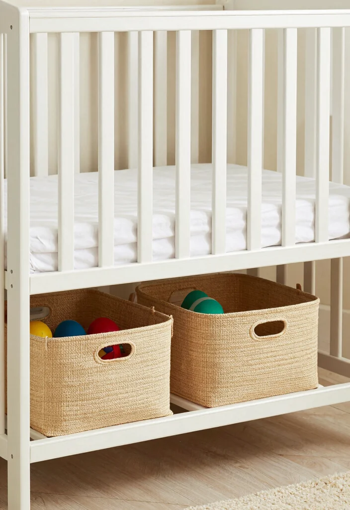 12 Baby Room Organization Ideas for New Parents 37 12 Baby Room Organization Ideas for New Parents 7. Under Crib Storage 0