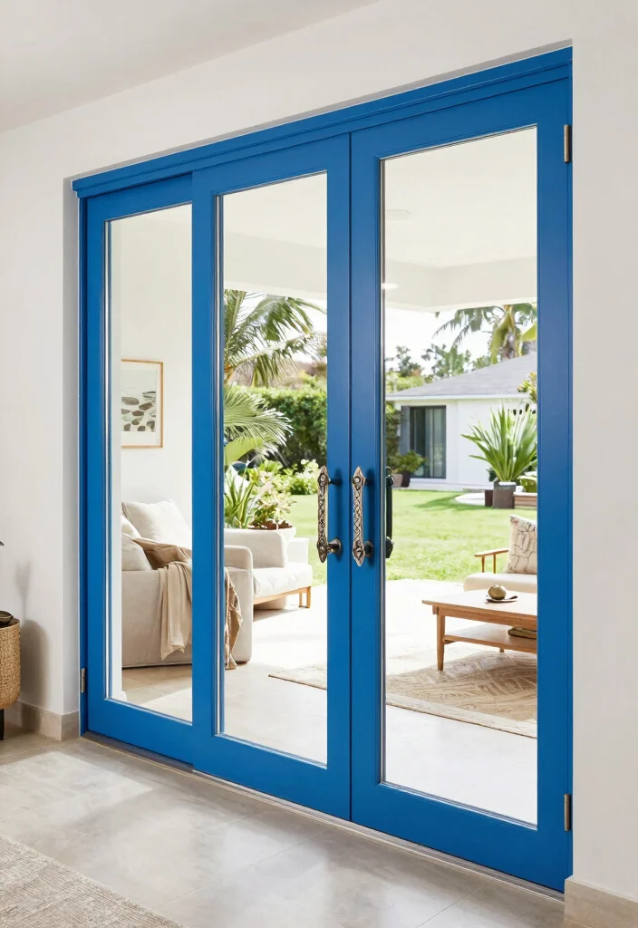 12 Backyard Door Ideas to Connect Indoors and Outdoors 12. Customizable Sliding Glass Doors for Personal Touch 0
