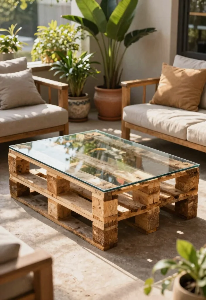 12 Backyard Pallet Ideas for DIY Furniture and Decor 6. Pallet Coffee Table 0