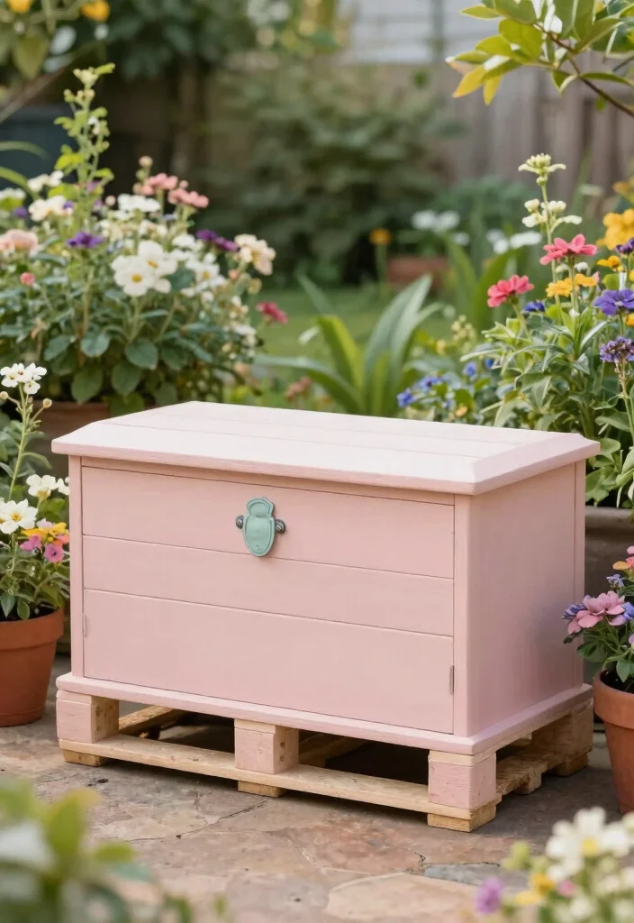 12 Backyard Pallet Ideas for DIY Furniture and Decor 9. Pallet Storage Chest 0