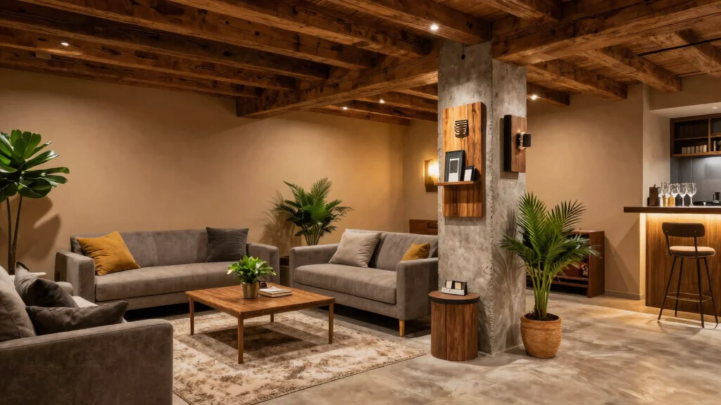 12 Basement Column Ideas to Blend Structure with Design
