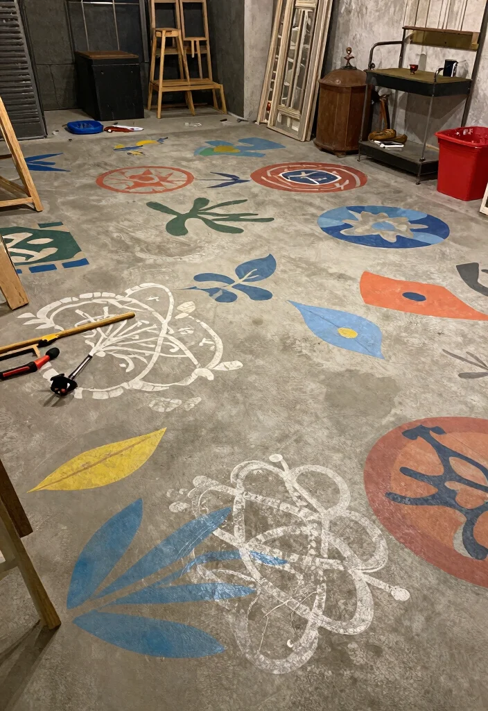 12 Basement Concrete Floor Ideas for Durability and Style 12. DIY Concrete Floor Projects 0