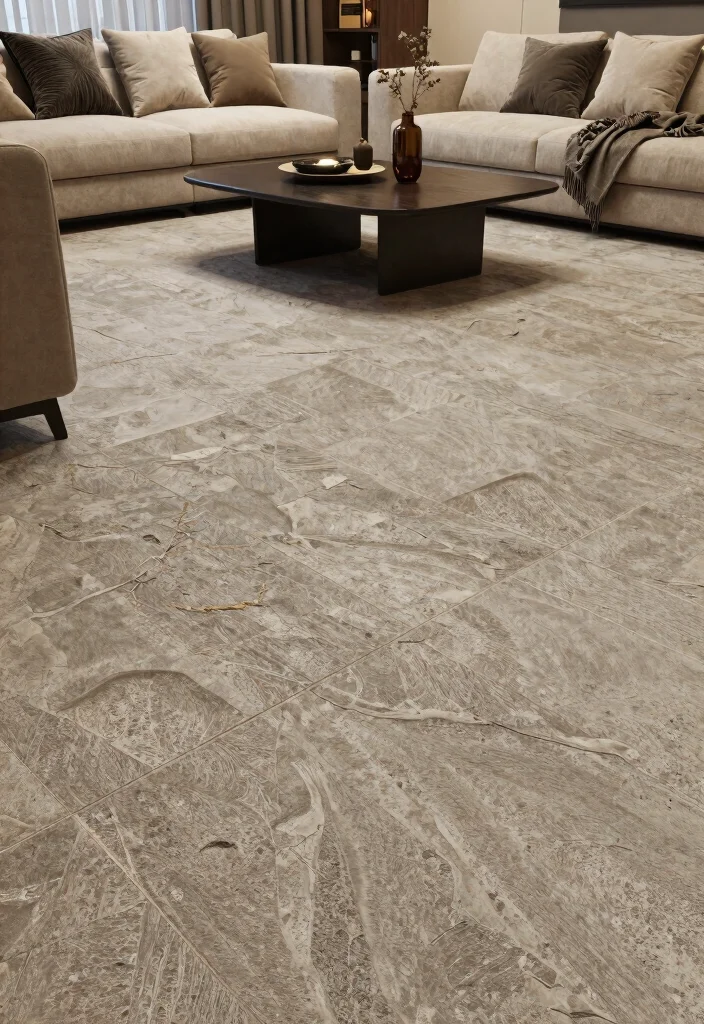 12 Basement Concrete Floor Ideas for Durability and Style 2. Stamped Concrete Designs 0