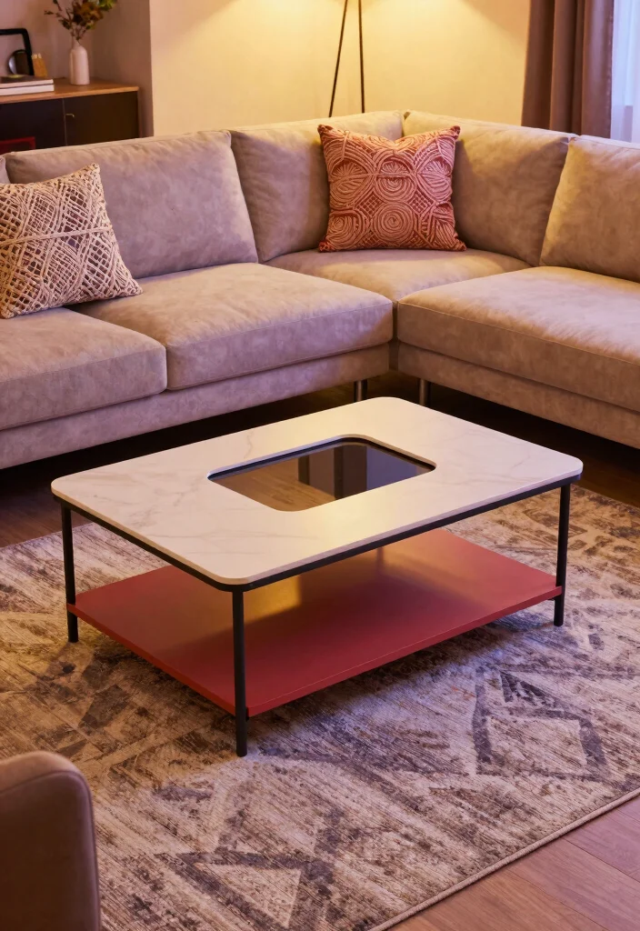 12 Basement Furniture Ideas for Comfort and Function 2. Multi Functional Coffee Tables 0