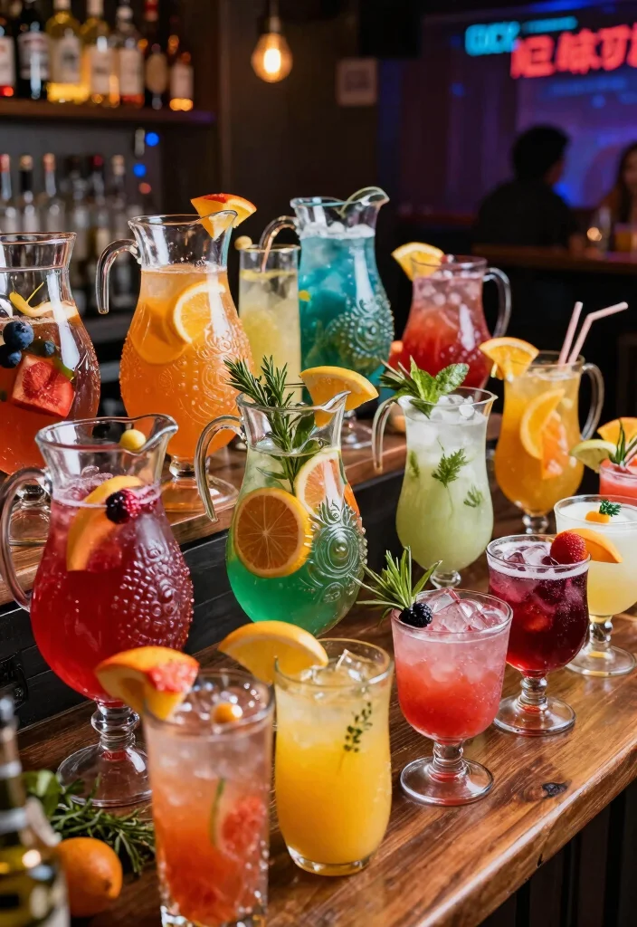 12 Basement Snack Bar Ideas for Family Hangouts 9. Themed Drink Bar 0