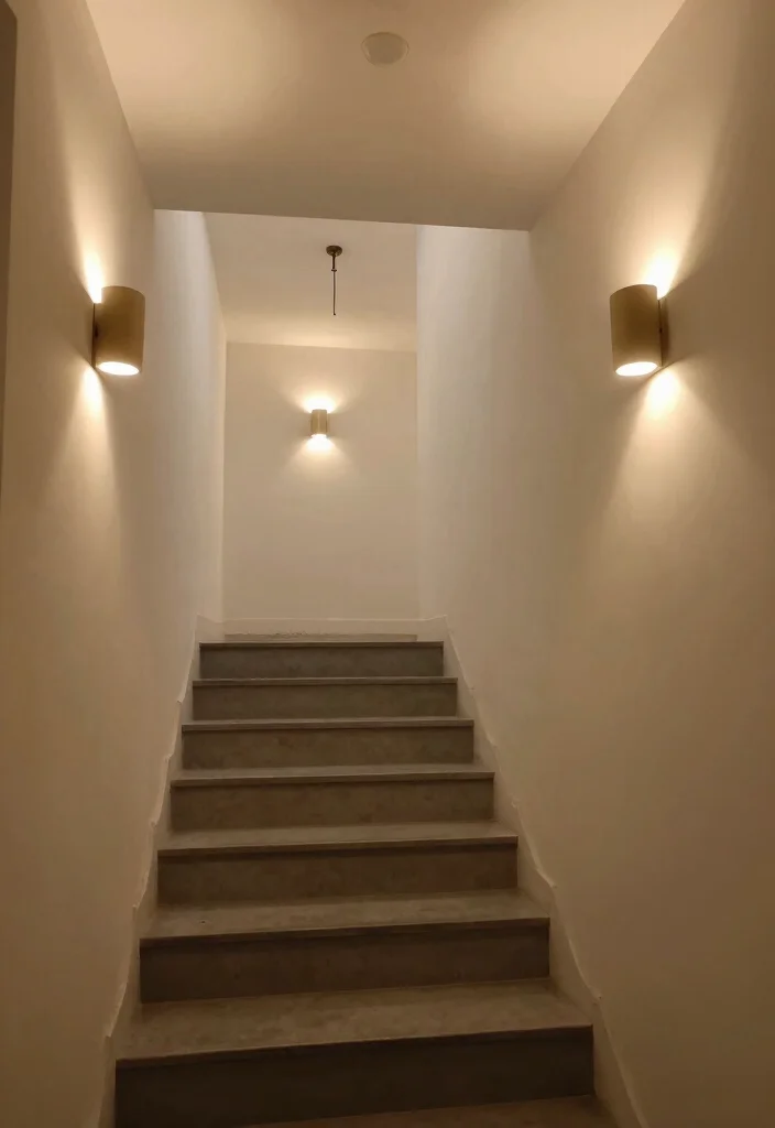 12 Basement Stairway Ideas to Improve Flow and Lighting 12. Soft Ambient Lighting for Warmth 0