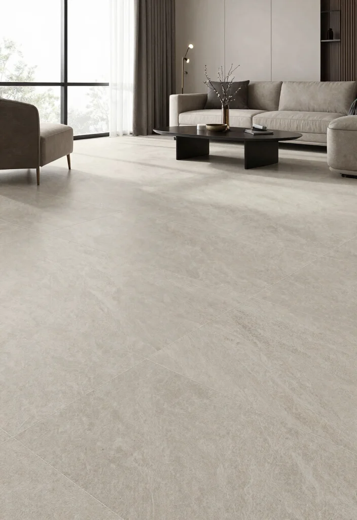 12 Basement Tile Floor Ideas for Easy Maintenance 7. Textured Porcelain Tiles 0