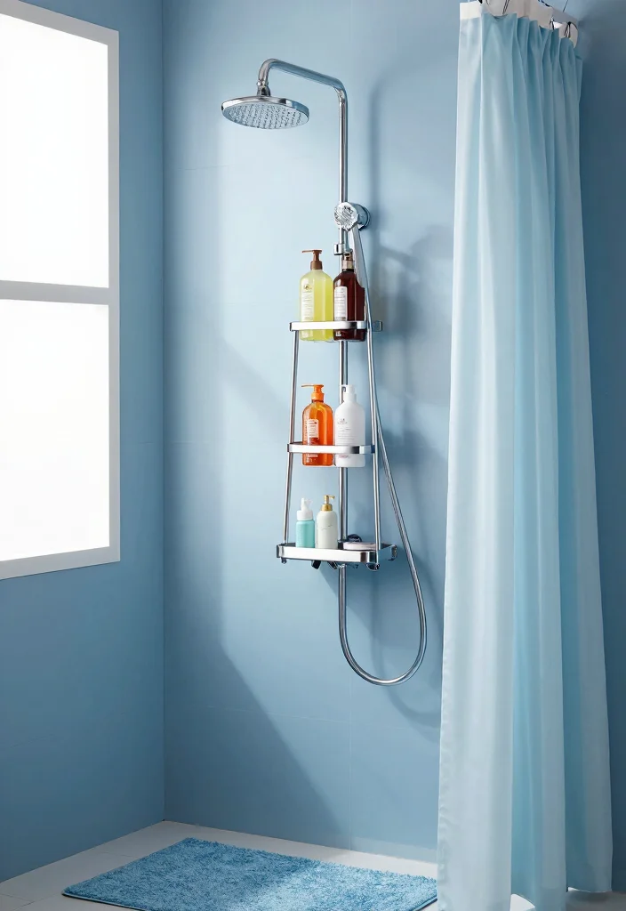 12 Bathroom Organization Ideas for Small Spaces 3. Utilize Shower Caddies 0