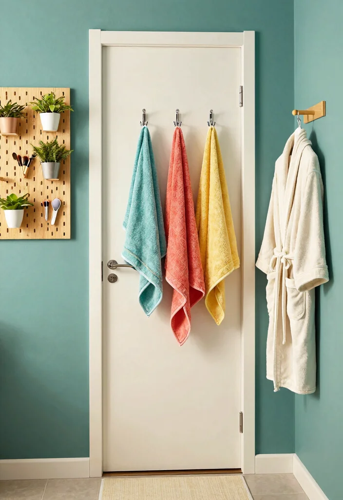 12 Bathroom Organization Ideas for Small Spaces 5. Hang Items to Save Space 0