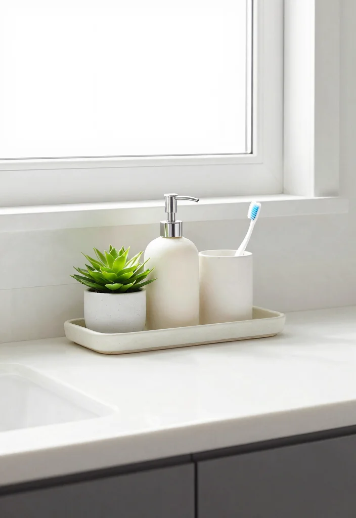 12 Bathroom Organization Ideas for Small Spaces 9. Keep Counters Clear 0