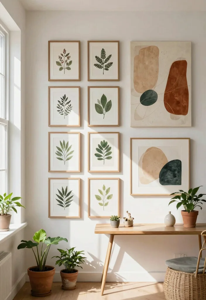 12 Bohemian Inspired Room Decor Ideas for Personal Style 4. Nature Inspired Artwork 0