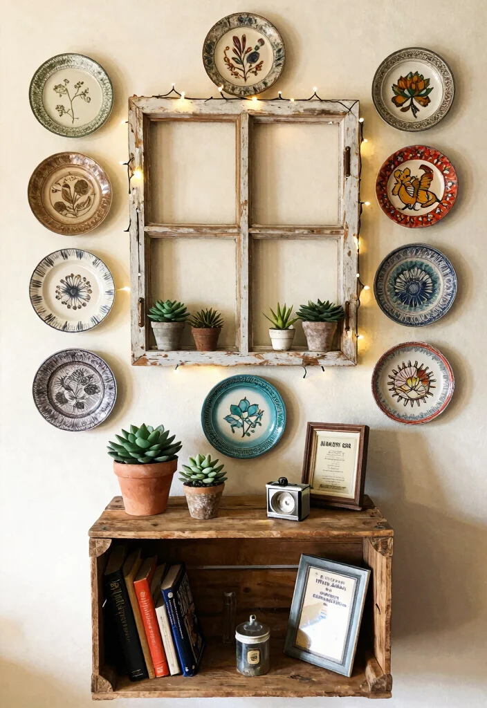 12 Bohemian Inspired Room Decor Ideas for Personal Style 5. Upcycled and Vintage Finds 0