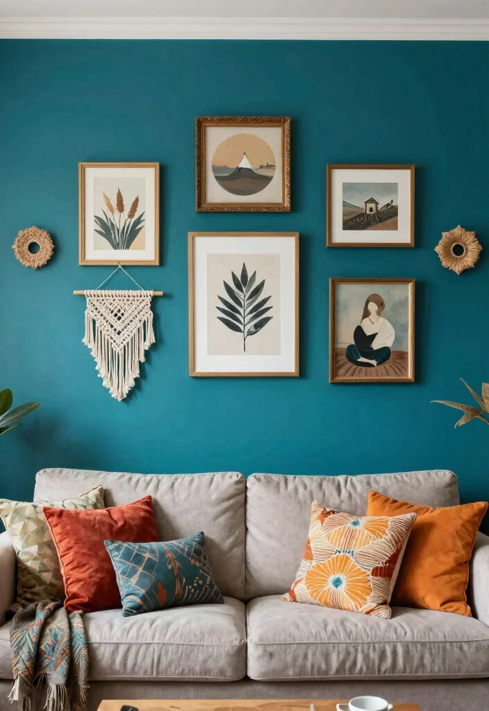 12 Bohemian Inspired Room Decor Ideas for Personal Style 8. Statement Wall Colors 0