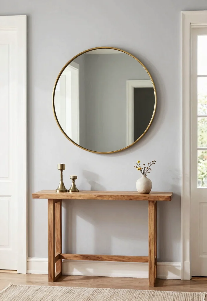 12 Entryway Wall Decor Ideas for First Impressions 2. Statement Mirrors 0