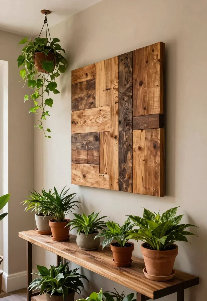 12 Entryway Wall Decor Ideas for First Impressions 5. Natural Elements 0