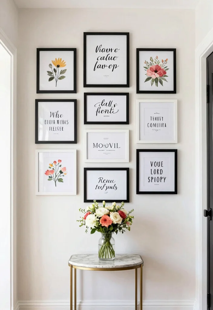 12 Entryway Wall Decor Ideas for First Impressions 7. Inspirational Quotes 0