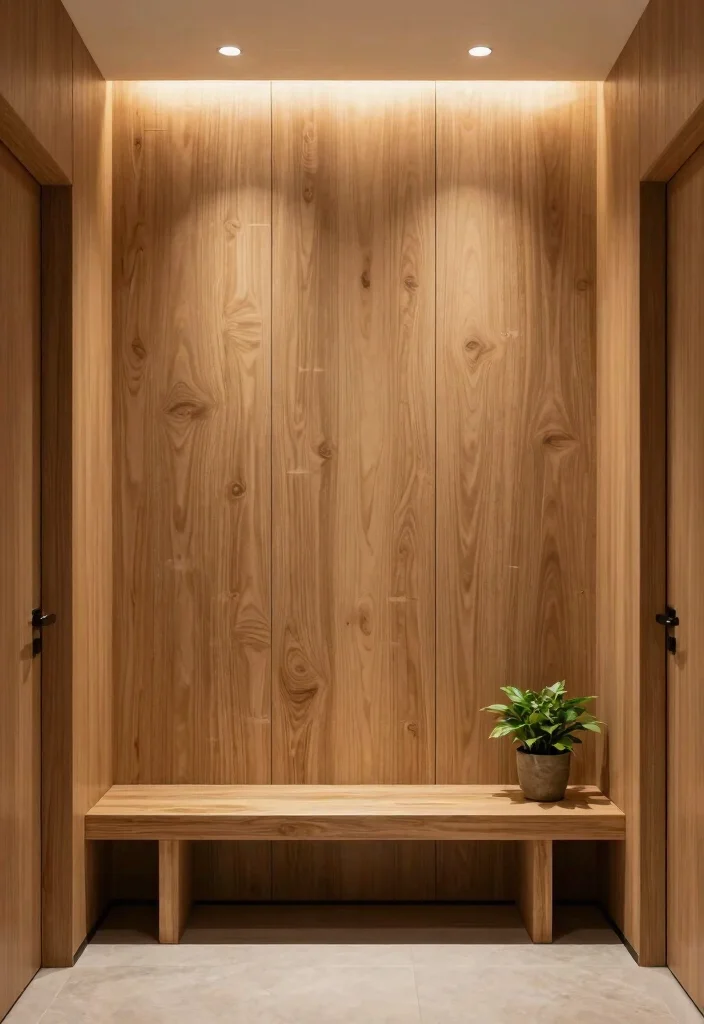 12 Entryway Wall Decor Ideas for First Impressions 9. Textured Wall Panels 0